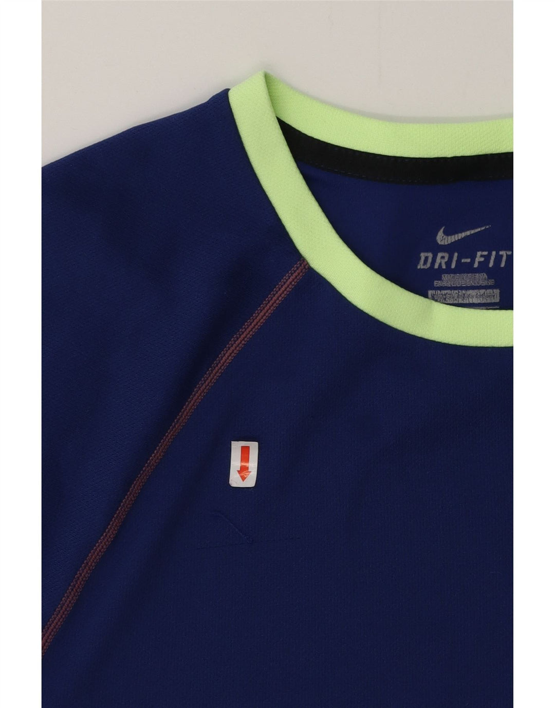 Męski T-shirt NIKE Dri Fit, mały, niebieski poliester