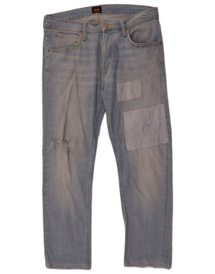 Lee Męskie Luke Slim Jeans W32 L27 Niebieskie bawełniane