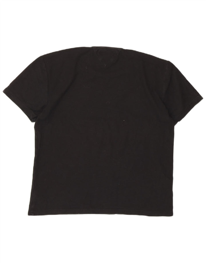 T-shirt damski TOMMY HILFIGER Top UK 18 XL, czarny, bawełniany