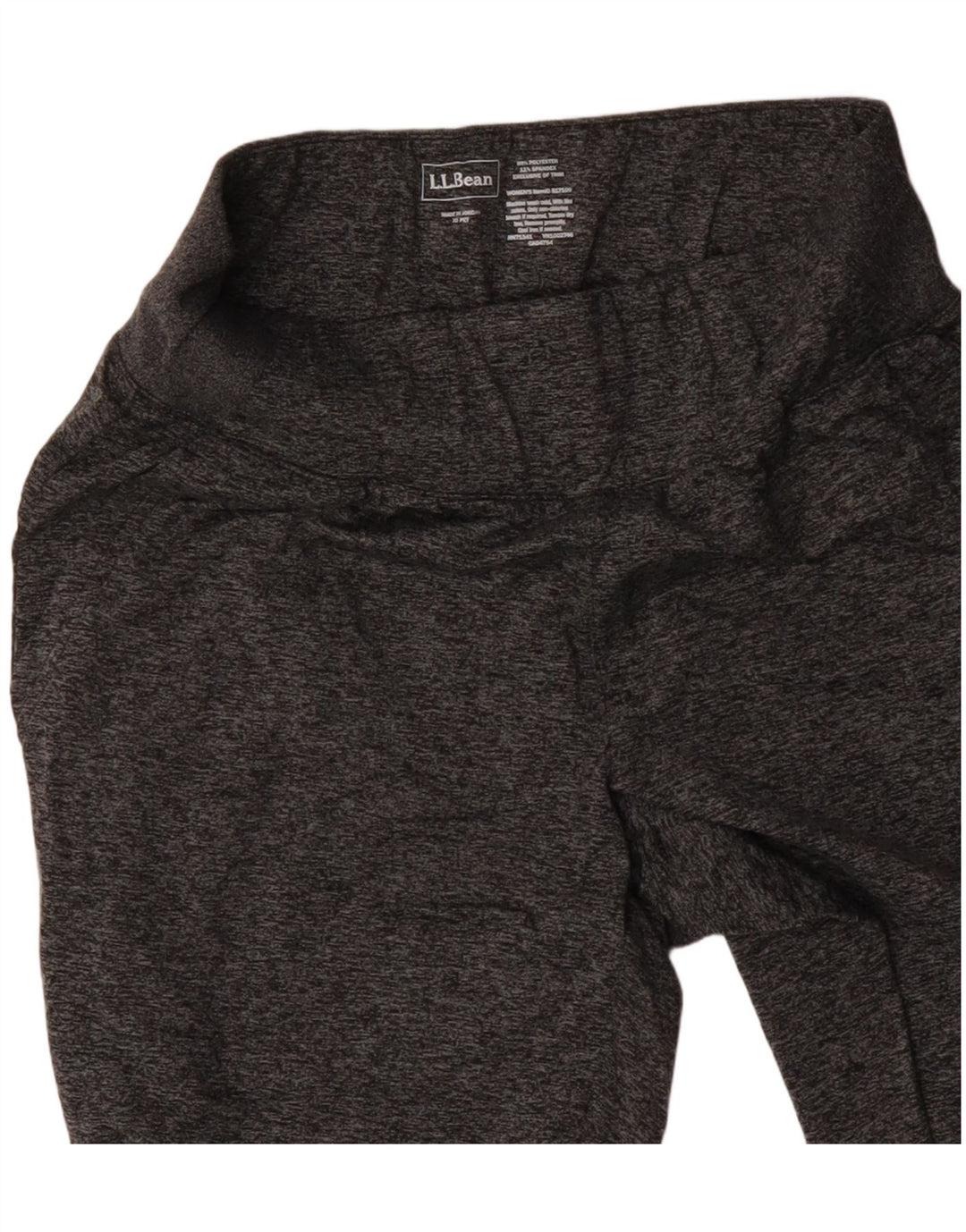 Damskie spodnie dresowe L.L.BEAN Joggers UK 6 XS Szary, nakrapiany poliester