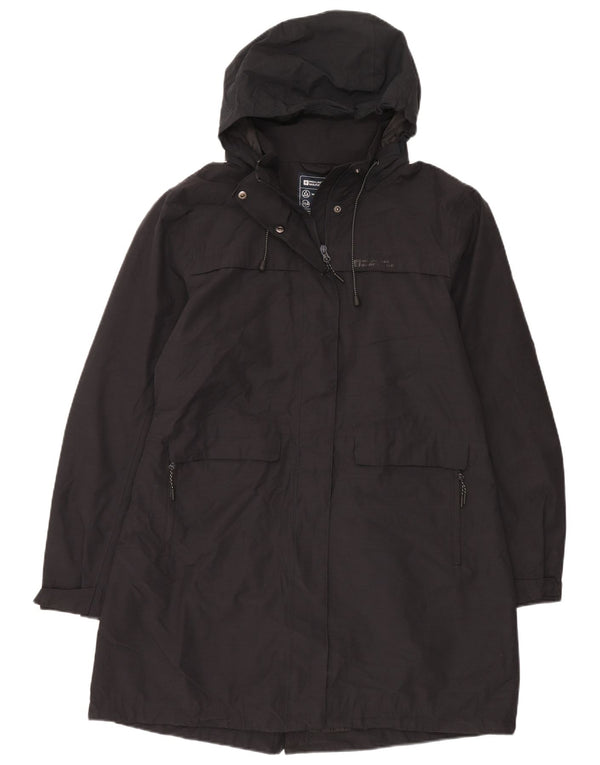 Damska kurtka parka z kapturem Mountain Warehouse UK 18 XL, czarna bawełna