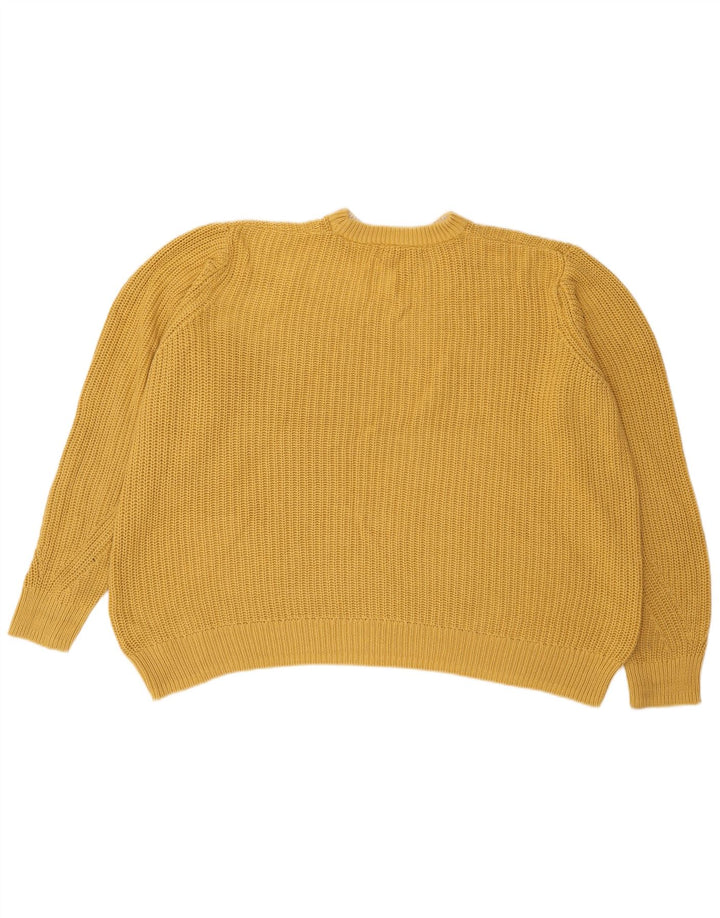 Sweter damski Marks & Spencer z okrągłym dekoltem, UK 16, duży, żółty