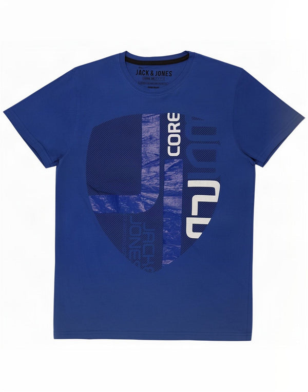 Męska koszulka graficzna Jack & Jones Top Medium Blue