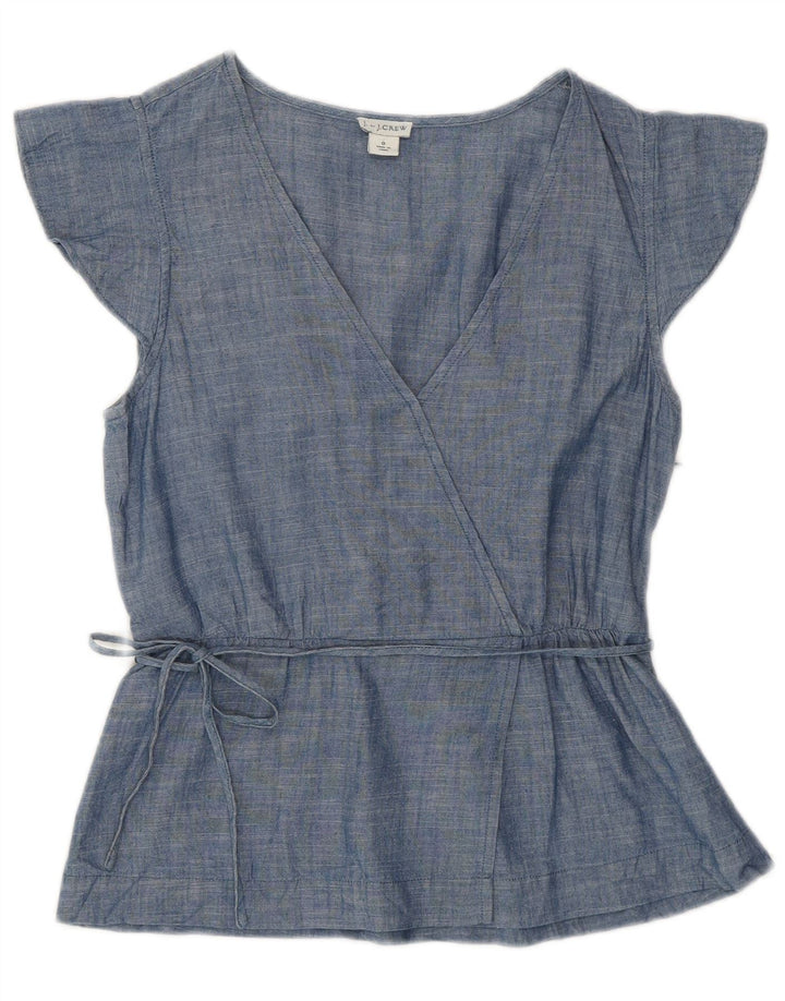 Damska bluzka J. CREW US 0 XS, niebieska, bawełniana