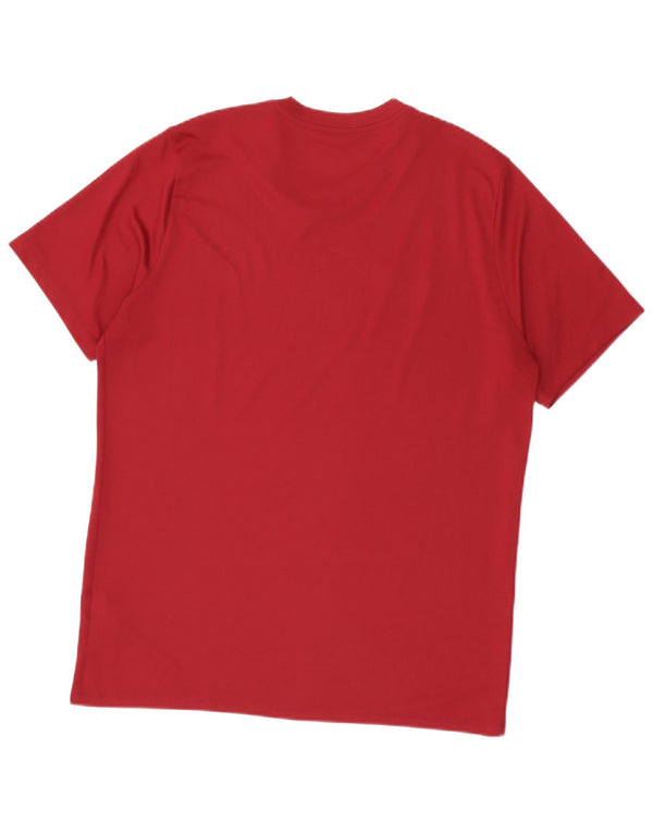 Męski T-shirt Nike Dri Fit Top XL Burgundowy poliester