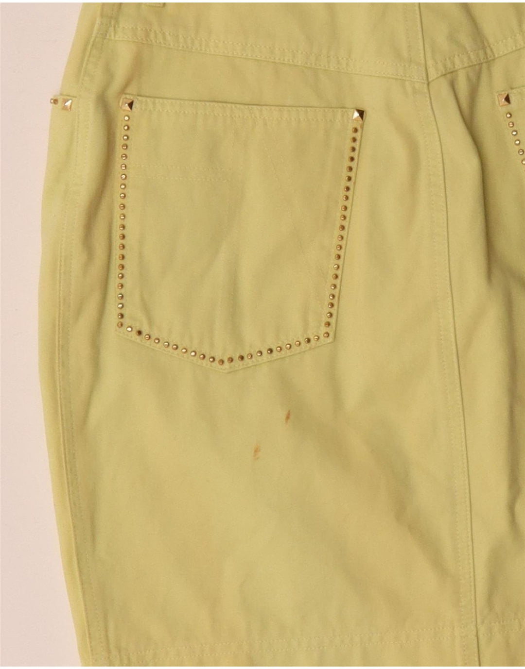 Damska spódniczka mini Laurel EU 38 Medium W28 Żółta bawełna
