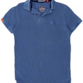 Męska koszulka polo Superdry w kolorze średnioniebieskim