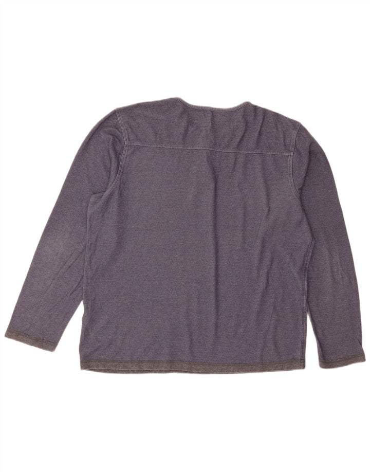 Męski top Dockers z długim rękawem XL, niebieska bawełna