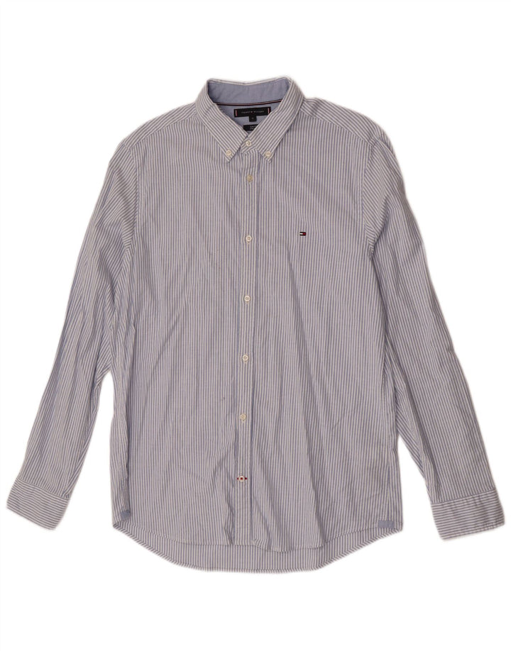 Męska koszula slim fit Tommy Hilfiger XL w niebieskie paski, bawełniana