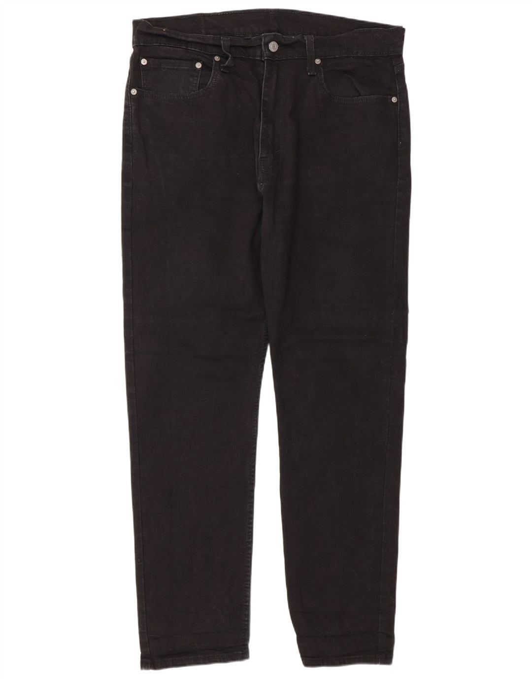 Męskie jeansy Levi's 502 Tapered W36 L32 Czarna bawełna