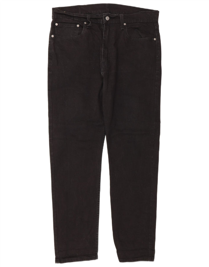 Męskie jeansy Levi's 502 Tapered W36 L32 Czarna bawełna
