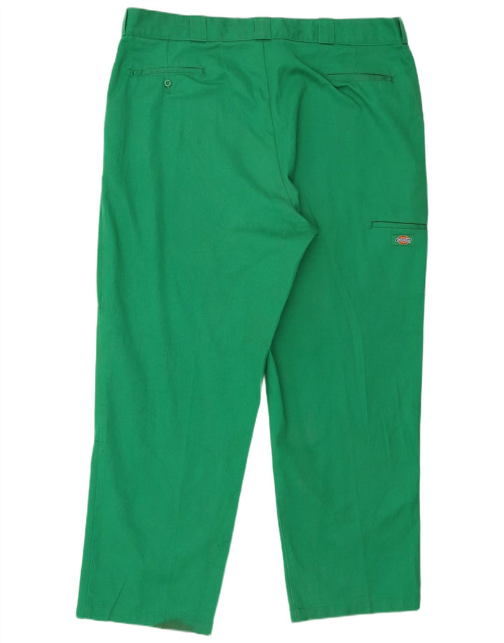 Męskie proste spodnie cargo Dickies W44 L32 Zielony poliester