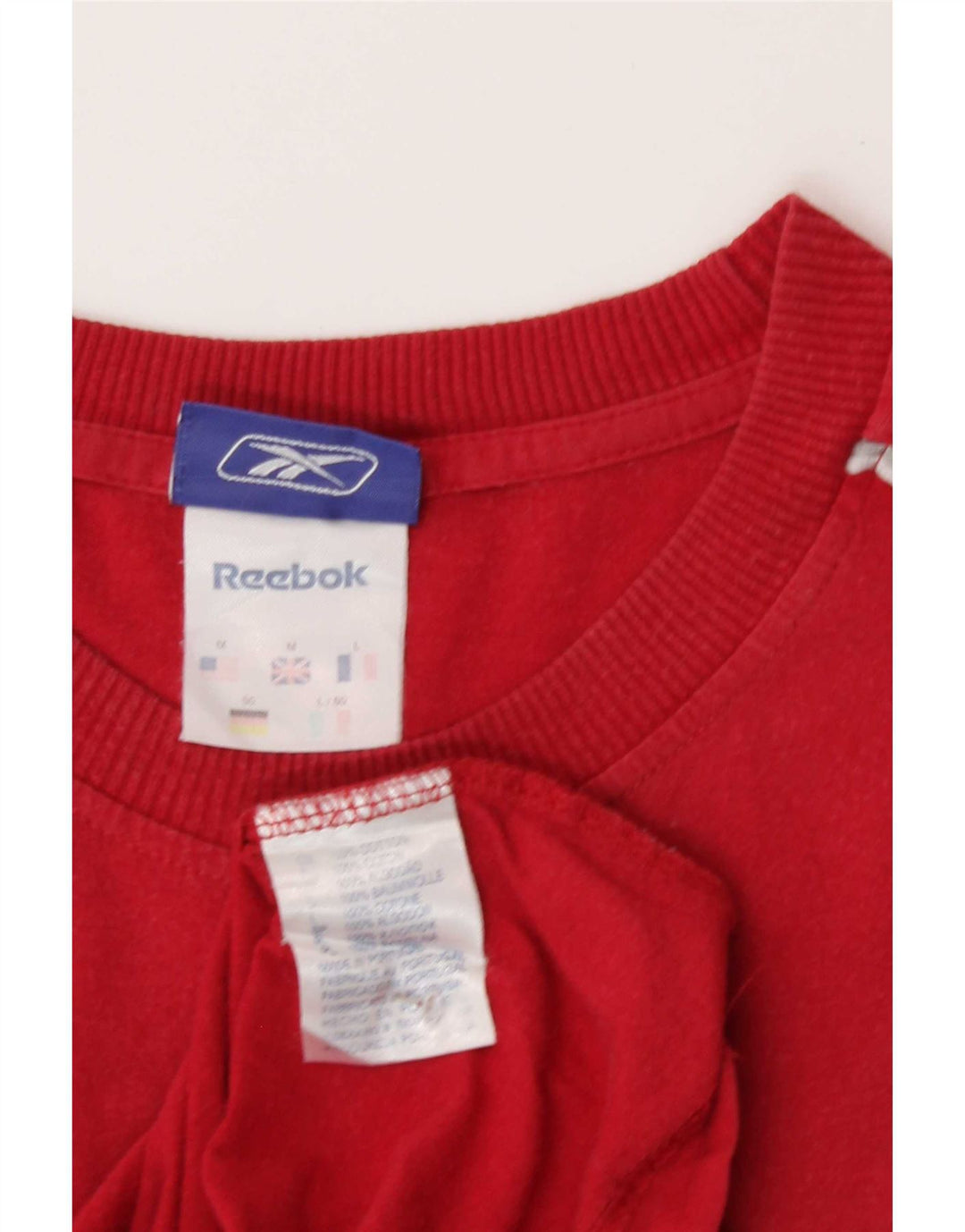 Reebok T-Shirt męski Top Medium Red Cotton