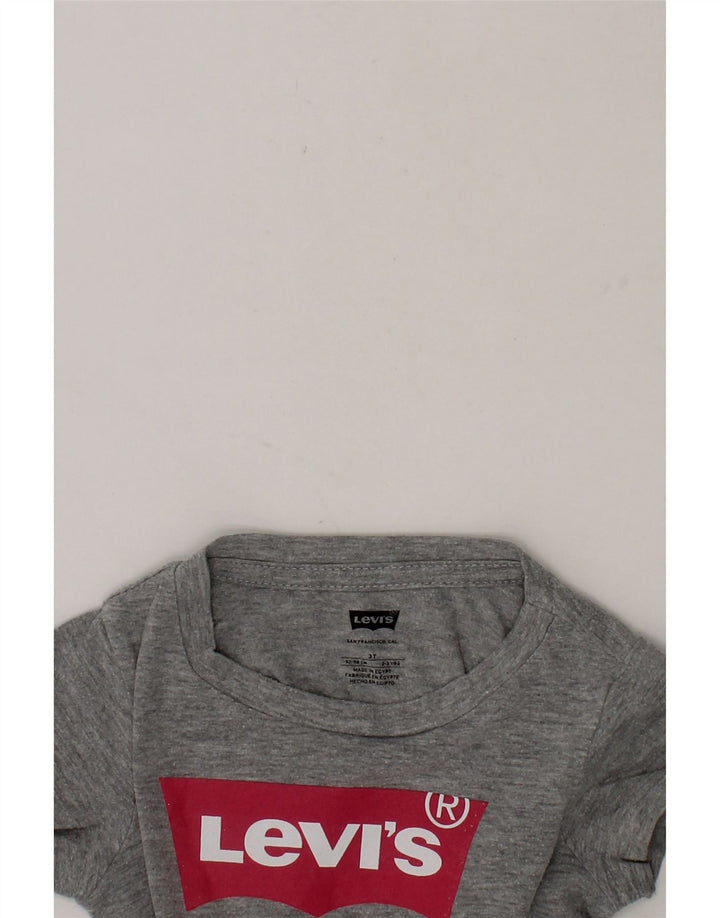 LEVI'S Girls Graphic T-Shirt Top 2-3 Years Grey Vintage Levi's and Second-Hand Levi's from Messina Hembry 