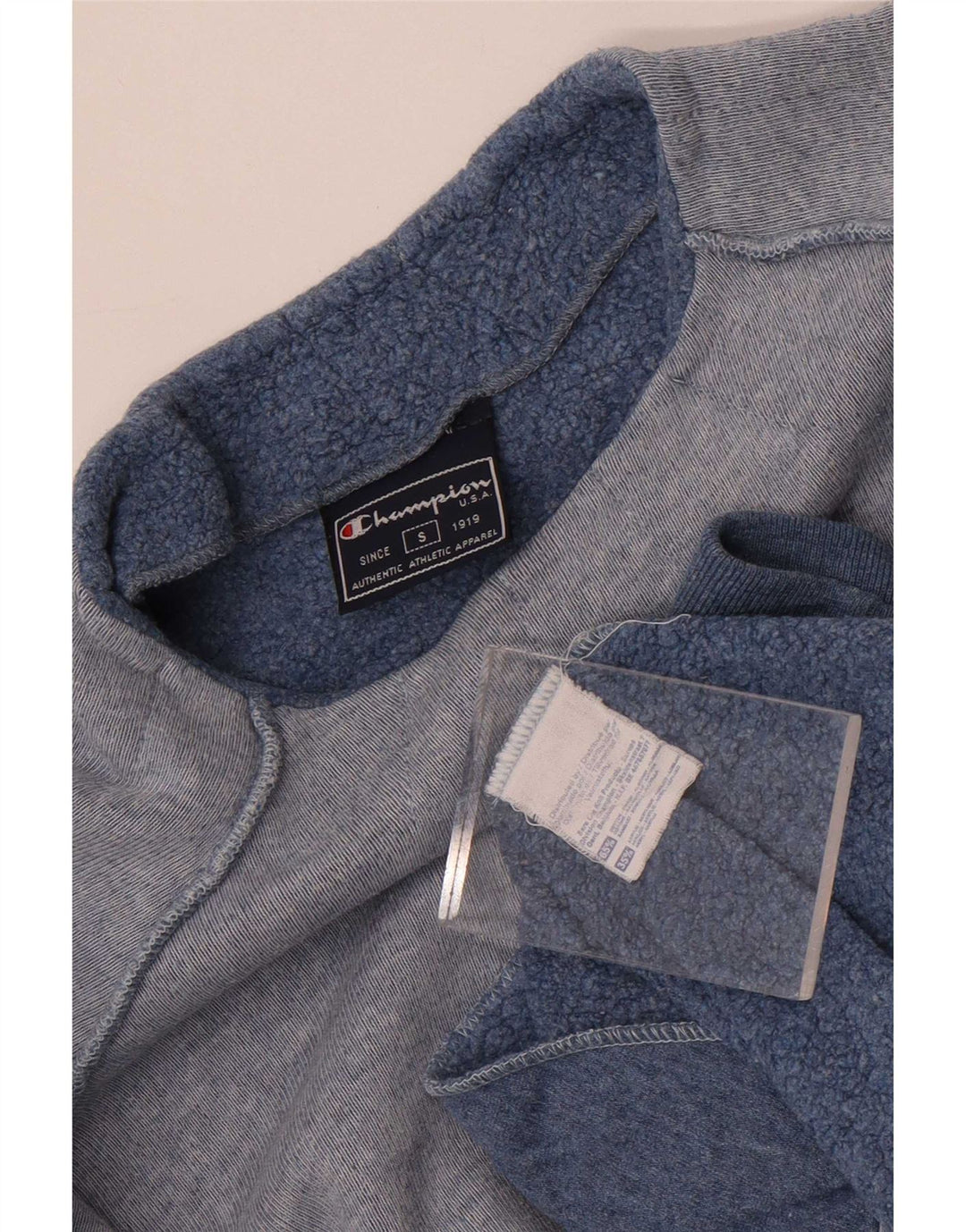 Damski sweter oversize Champion UK 10 Small, niebieski, bawełniany