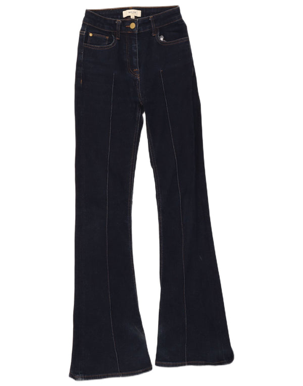 Damskie jeansy rozkloszowane Reiss W25 L31 Granatowa bawełna