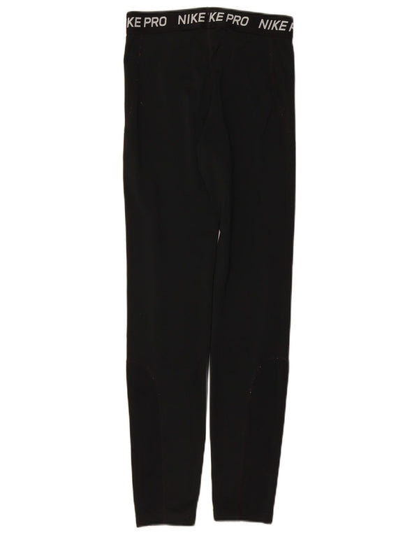 Dziewczęce legginsy NIKE Dri Fit z grafiką, 13-14 lat, XL, czarny poliester