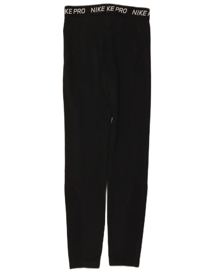 Dziewczęce legginsy NIKE Dri Fit z grafiką, 13-14 lat, XL, czarny poliester