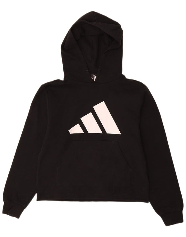 Damska bluza z kapturem Adidas Graphic UK 12/14 Średnia czarna bawełna