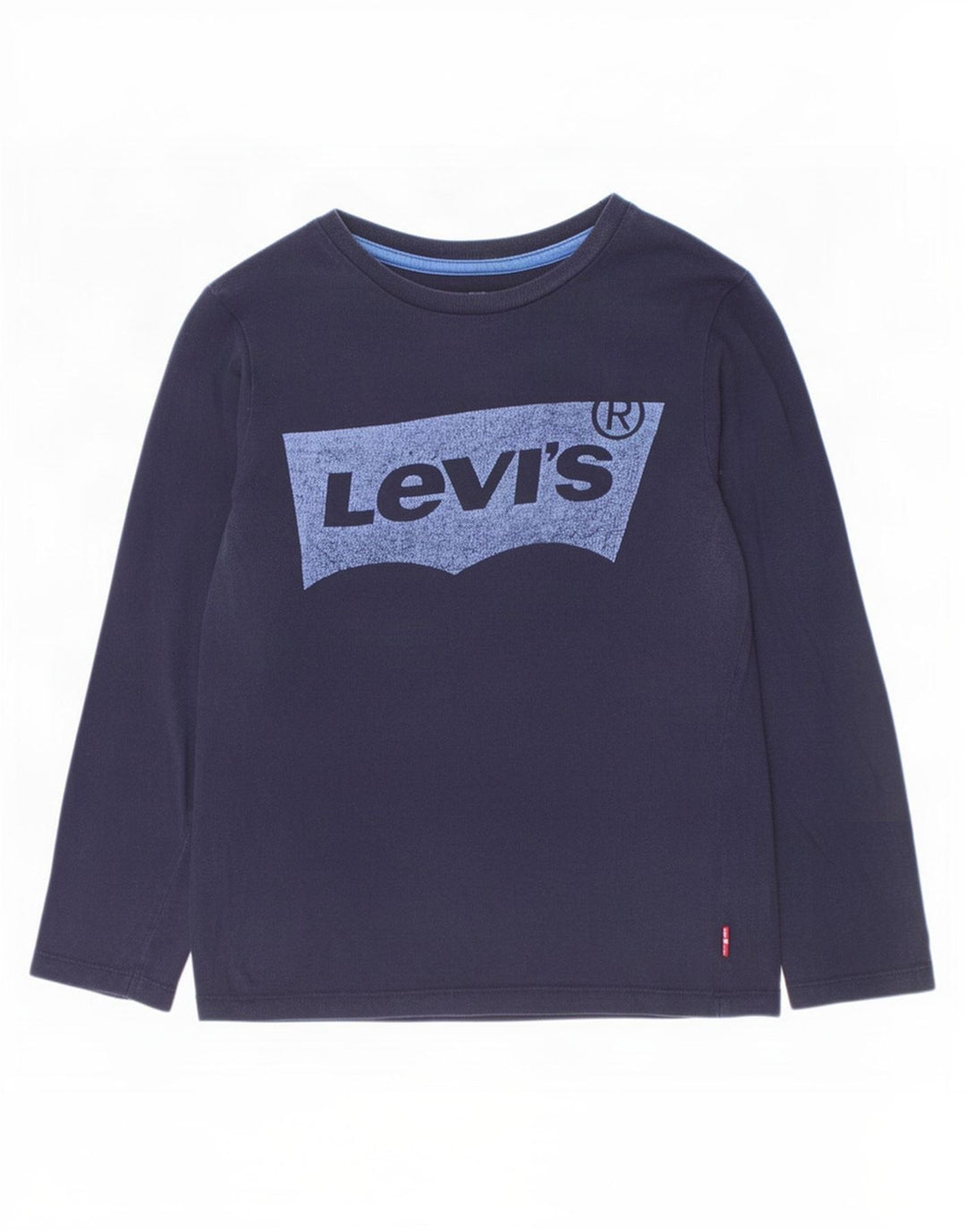 Chłopięcy top Levi's z grafiką, długim rękawem, 9-10 lat, granatowy, bawełniany
