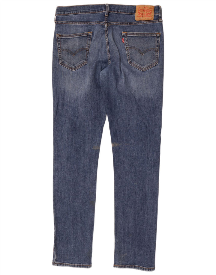 Męskie jeansy Levi's 511 Slim W34 L34 Niebieska bawełna