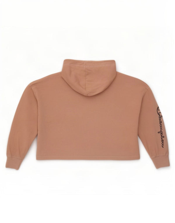Damska bluza z kapturem Champion, oversize, UK 14, średnia różowa bawełna