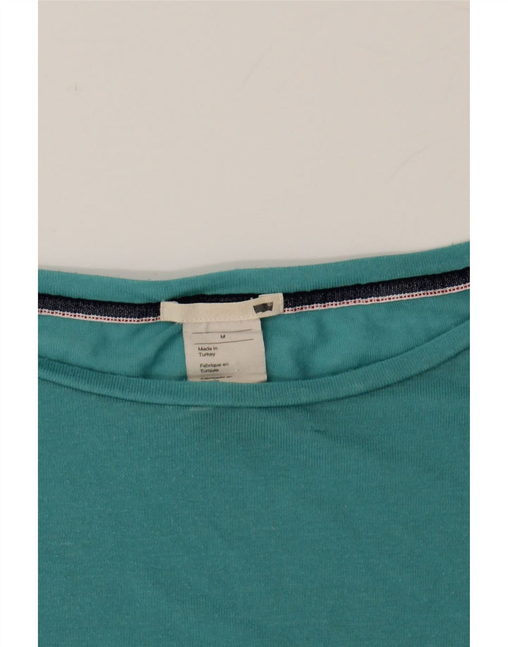 LEVI'S Womens T-Shirt Top UK 14 Medium Turquoise Vintage Levi's and Second-Hand Levi's from Messina Hembry 