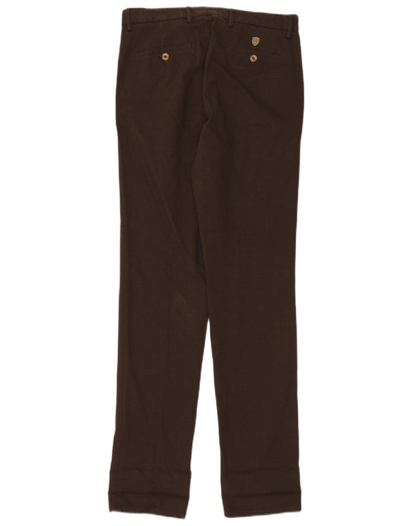 Męskie spodnie chino Massimo Dutti o swobodnym kroju EU 38 Small W30 L34 brązowe
