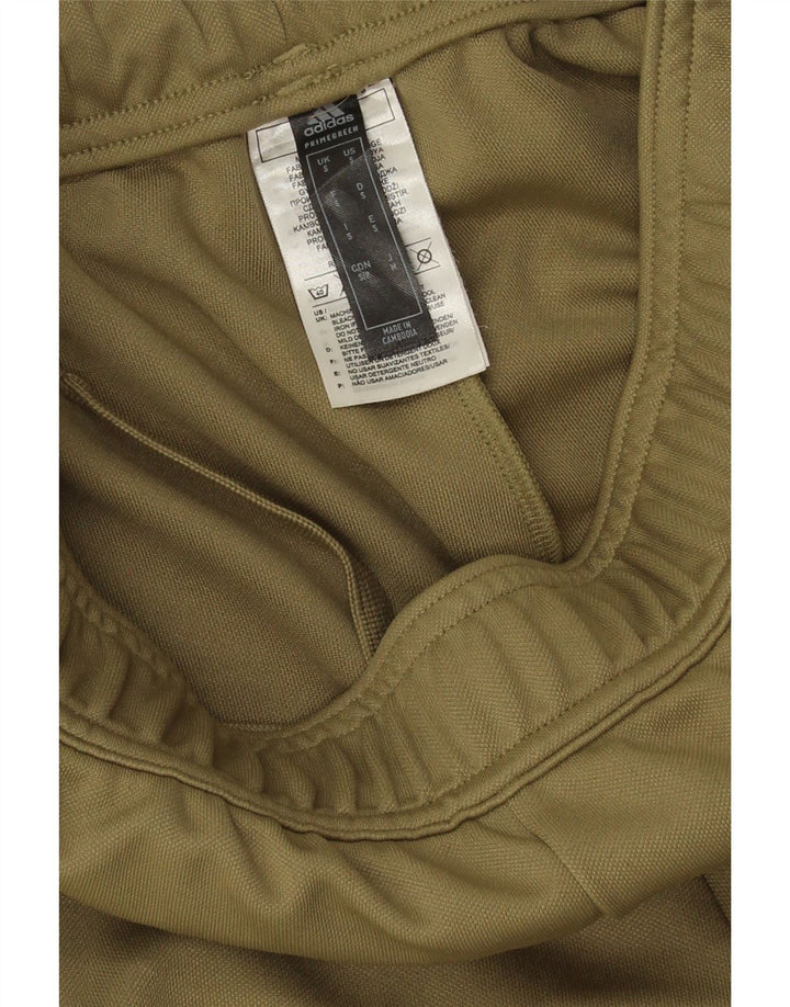 Męskie spodnie dresowe Adidas, małe, khaki, poliester