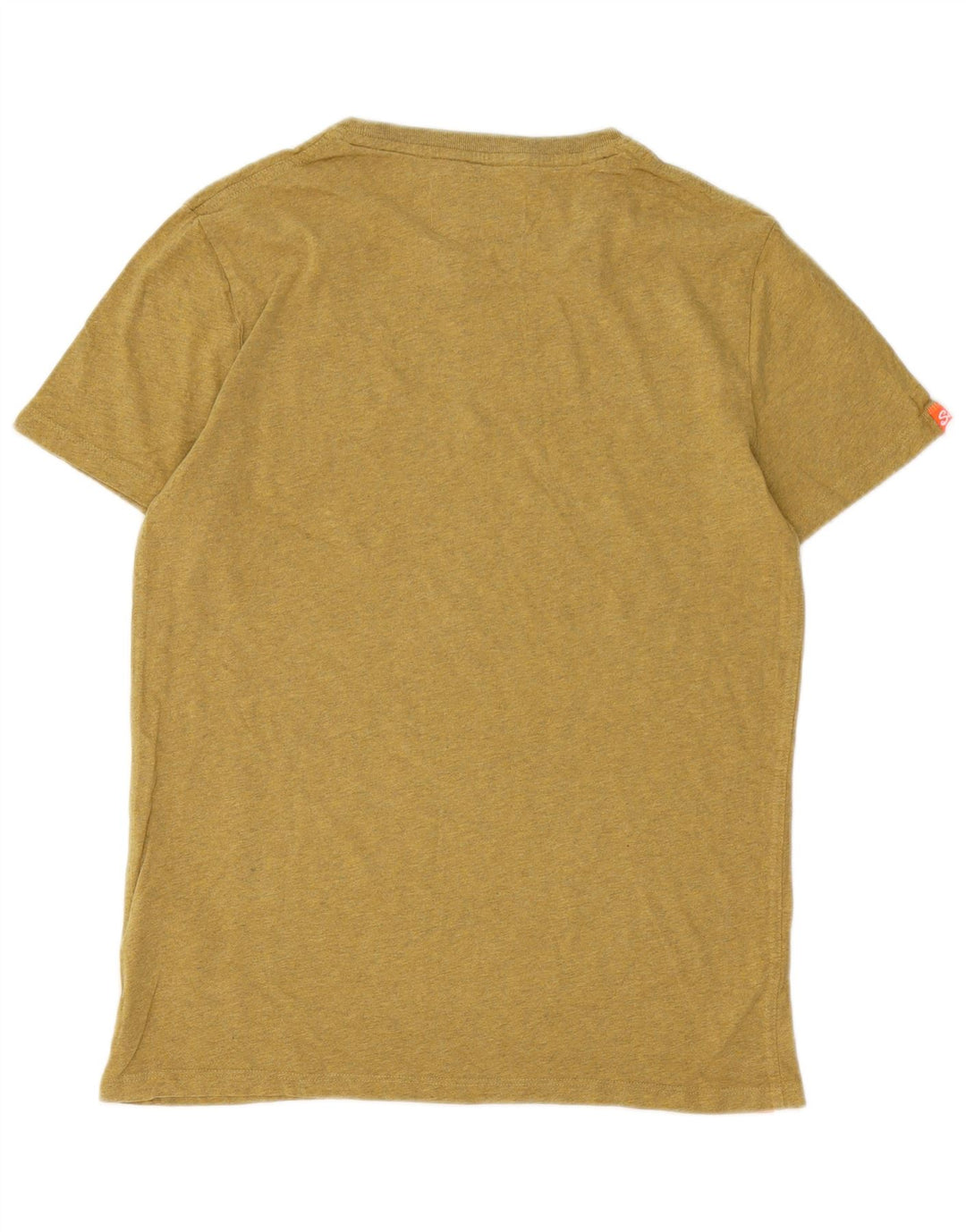 SUPERDRY Męski T-shirt Top, mały, bawełniany khaki