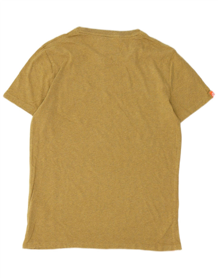 SUPERDRY Męski T-shirt Top, mały, bawełniany khaki