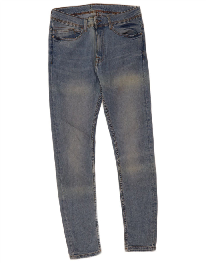 Męskie jeansy obcisłe Zara W30 L29 niebieskie