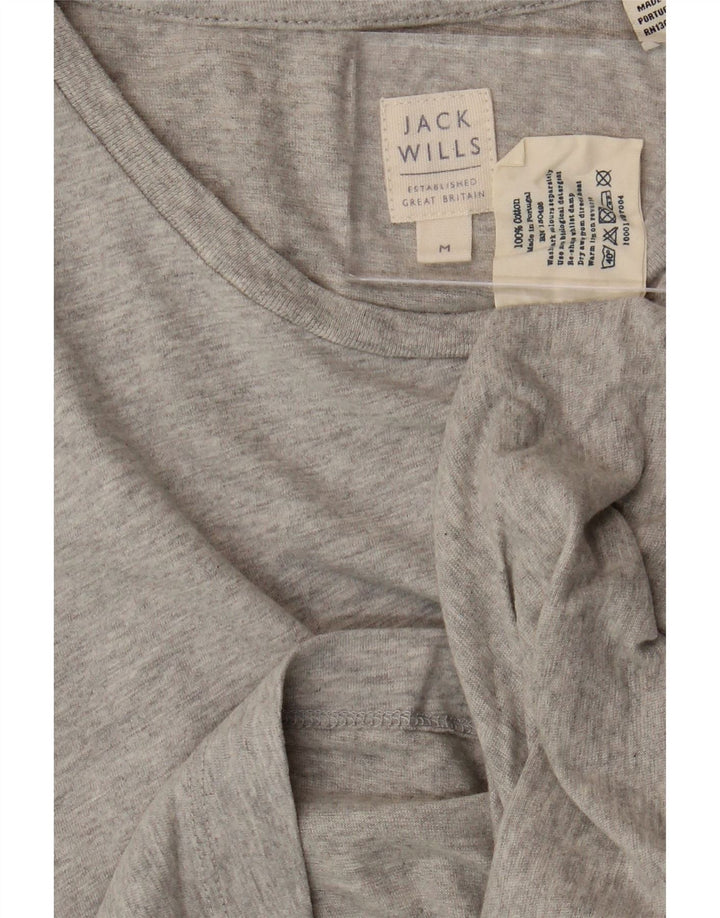 Męski top JACK WILLS z długim rękawem, średnioszary, bawełniany