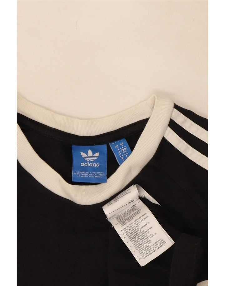 Adidas Męska Koszulka Top Mała Czarna Bawełna