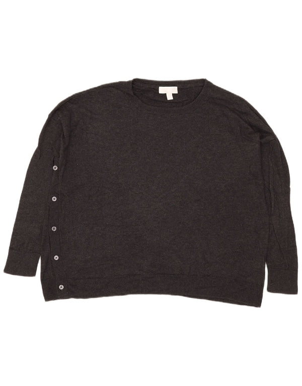 Damski sweter z dekoltem w łódkę The White Company, UK 14, średni szary