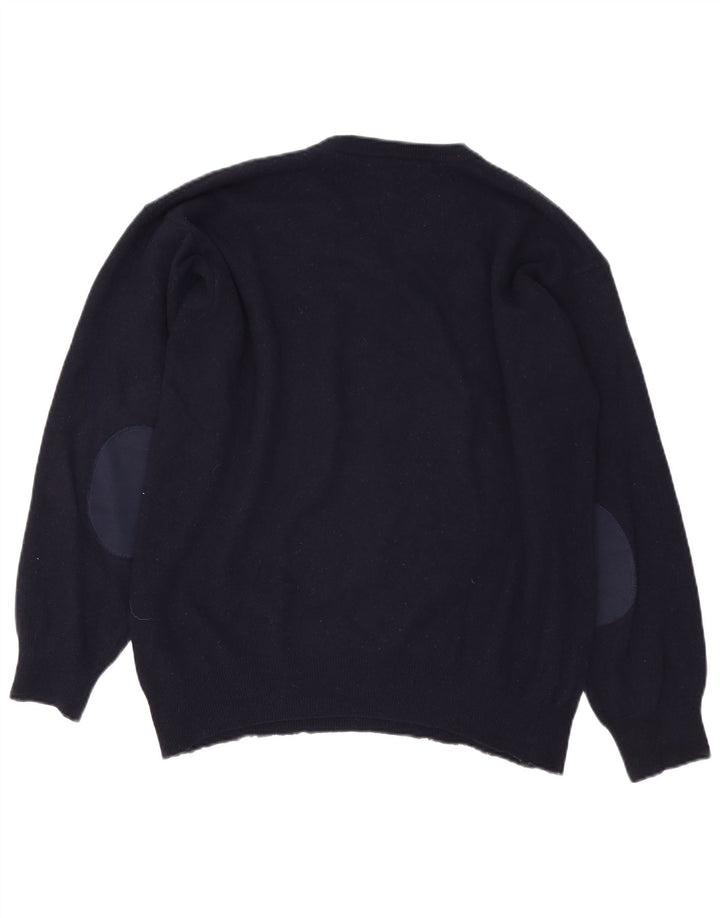 Męski sweter Brooksfield z dekoltem w szpic IT 58 3XL granatowy