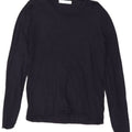 Damski top z długim rękawem Zara UK 18 XL Granatowa wiskoza