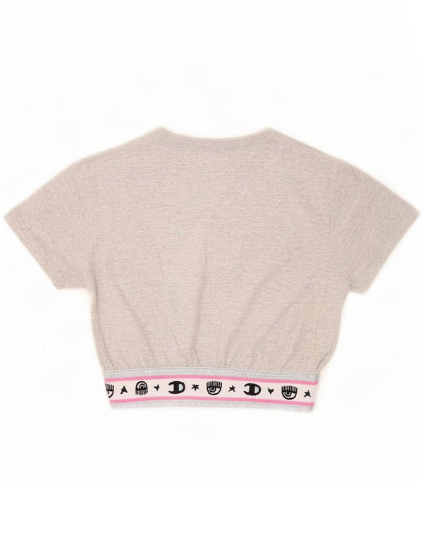 Champion Damska koszulka z grafiką Chiara Ferragni Top UK 12 Medium Grey