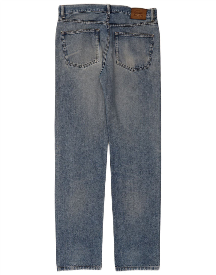 Męskie proste dżinsy LACOSTE W34 L34 niebieskie