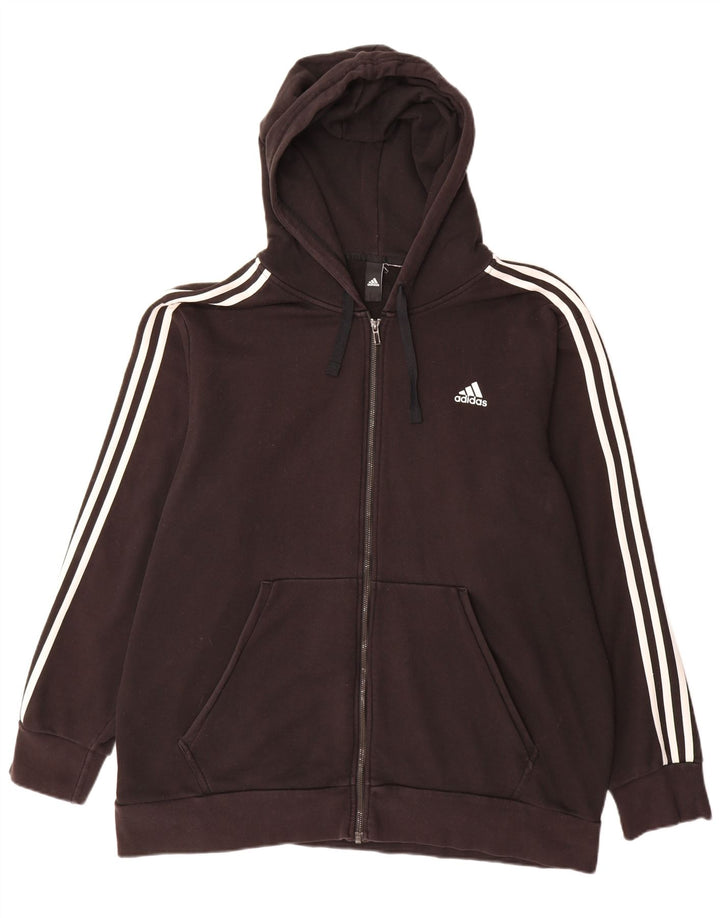 Męski sweter Adidas z zamkiem błyskawicznym 2XL w kolorze czarnym