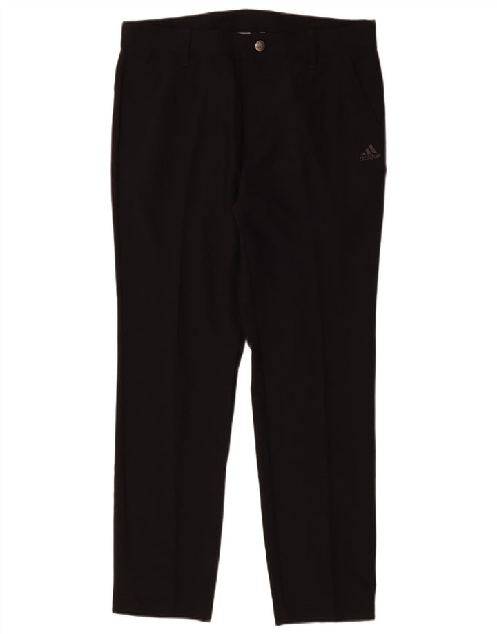 Męskie spodnie Chino Adidas Slim W32 L30 Czarny poliester