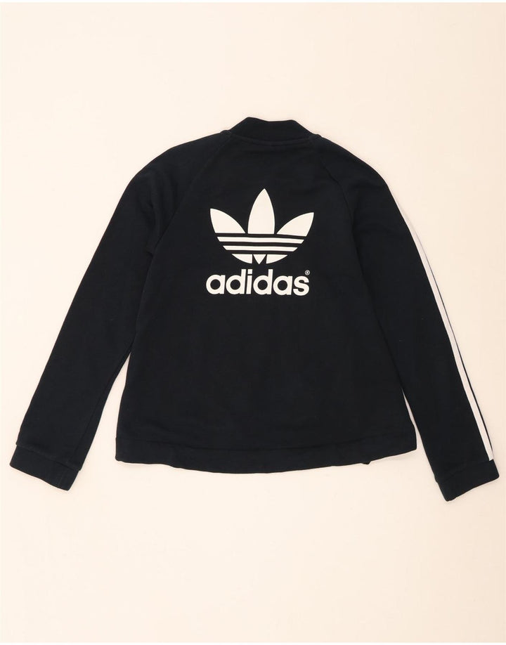 Damska kurtka dresowa Adidas Graphic UK 8 mała czarna bawełniana
