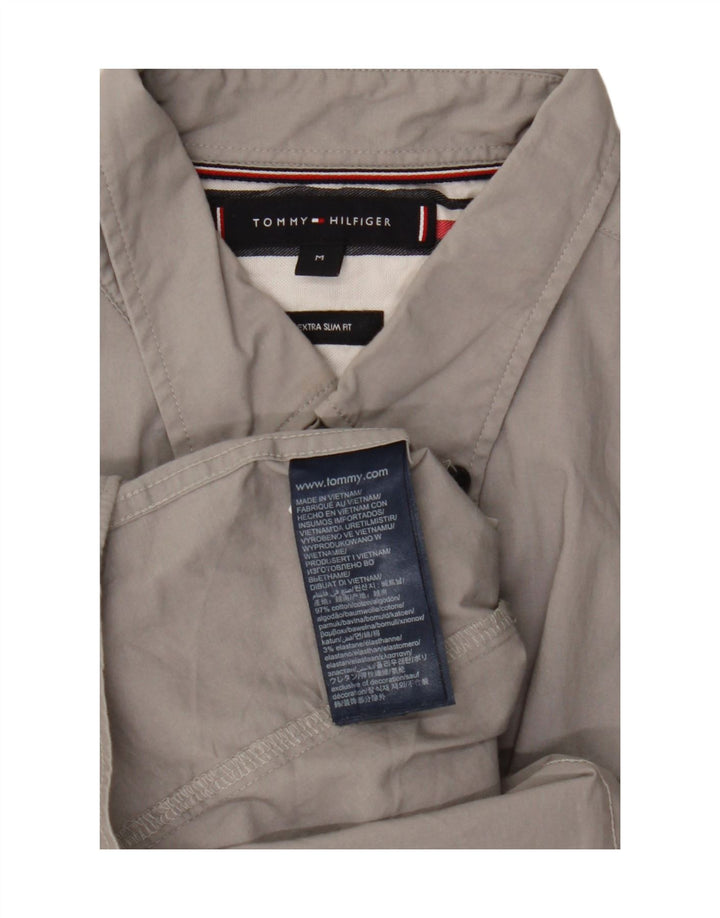 Koszula męska Tommy Hilfiger Extra Slim Fit, średnioszara, bawełniana