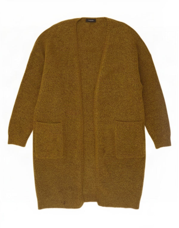 Marks & Spencer Damski sweter rozpinany o przedłużonym fasonie, UK 14, średni khaki