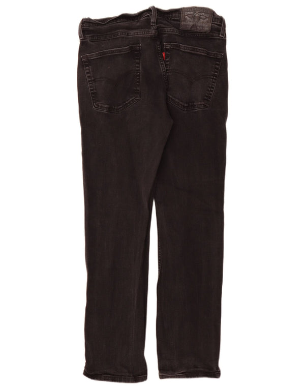 Męskie dżinsy Levi's 514 Straight W31 L30 Czarna bawełna