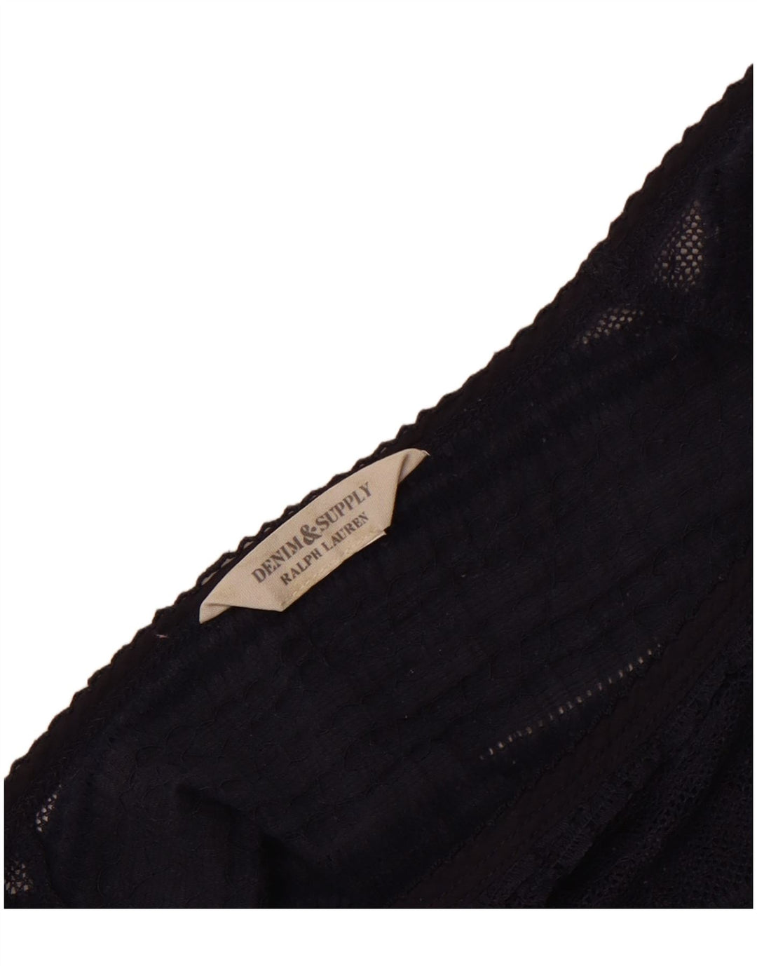 Damska bluzka o krótkim kroju Ralph Lauren UK 12, średni granat