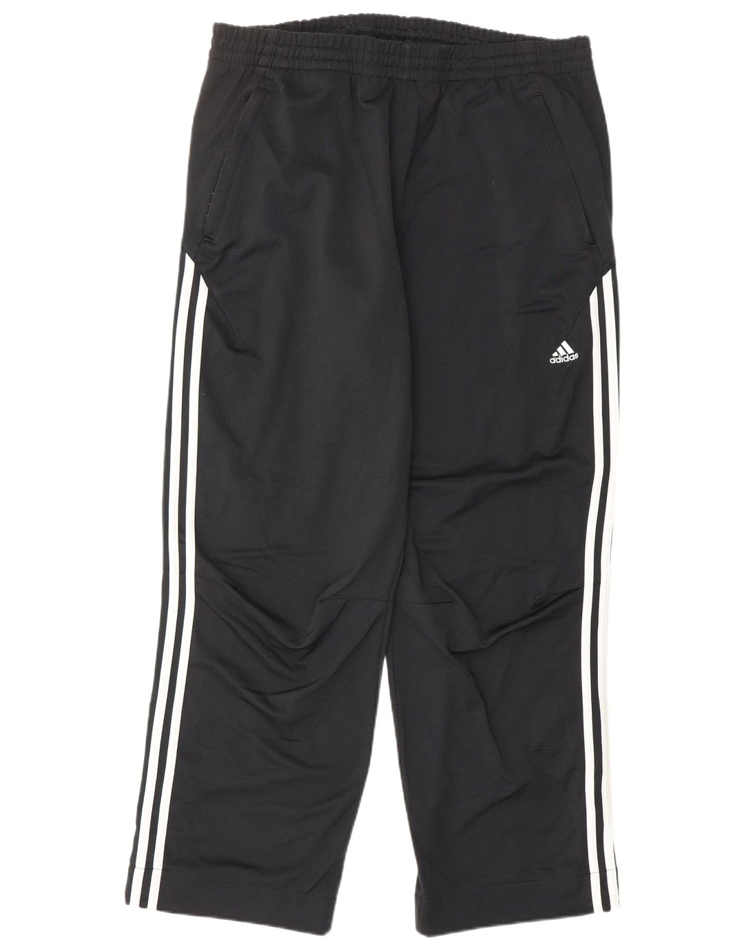 Męskie spodnie dresowe ADIDAS, duże, czarne, poliestrowe