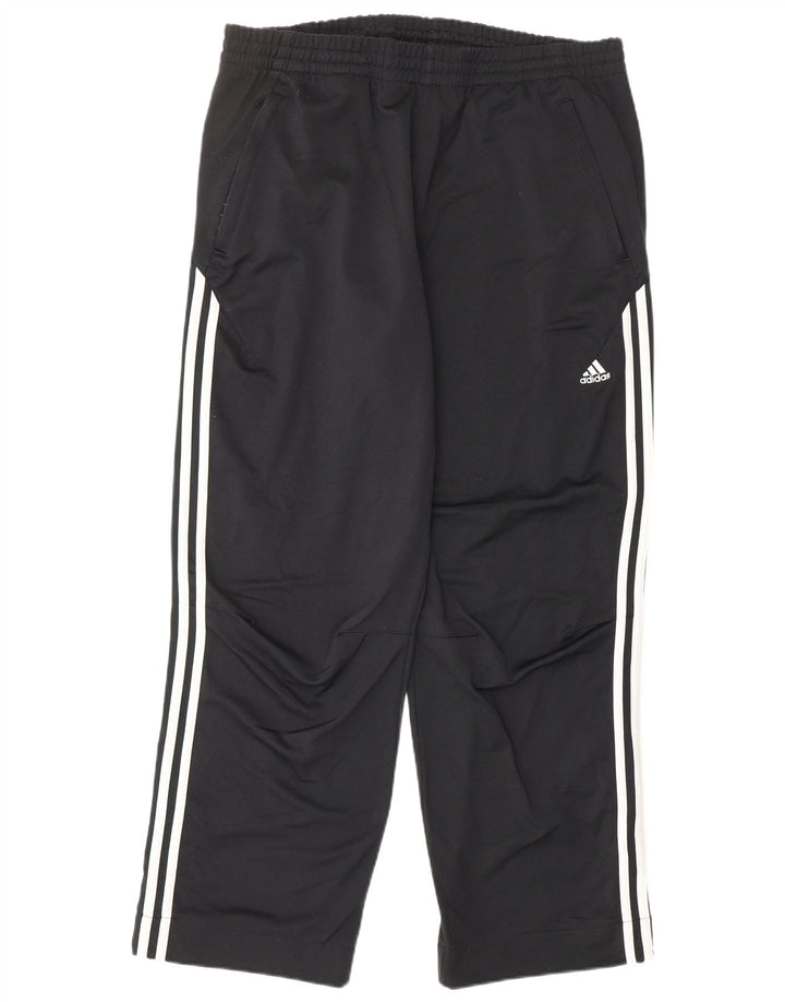 Męskie spodnie dresowe ADIDAS, duże, czarne, poliestrowe