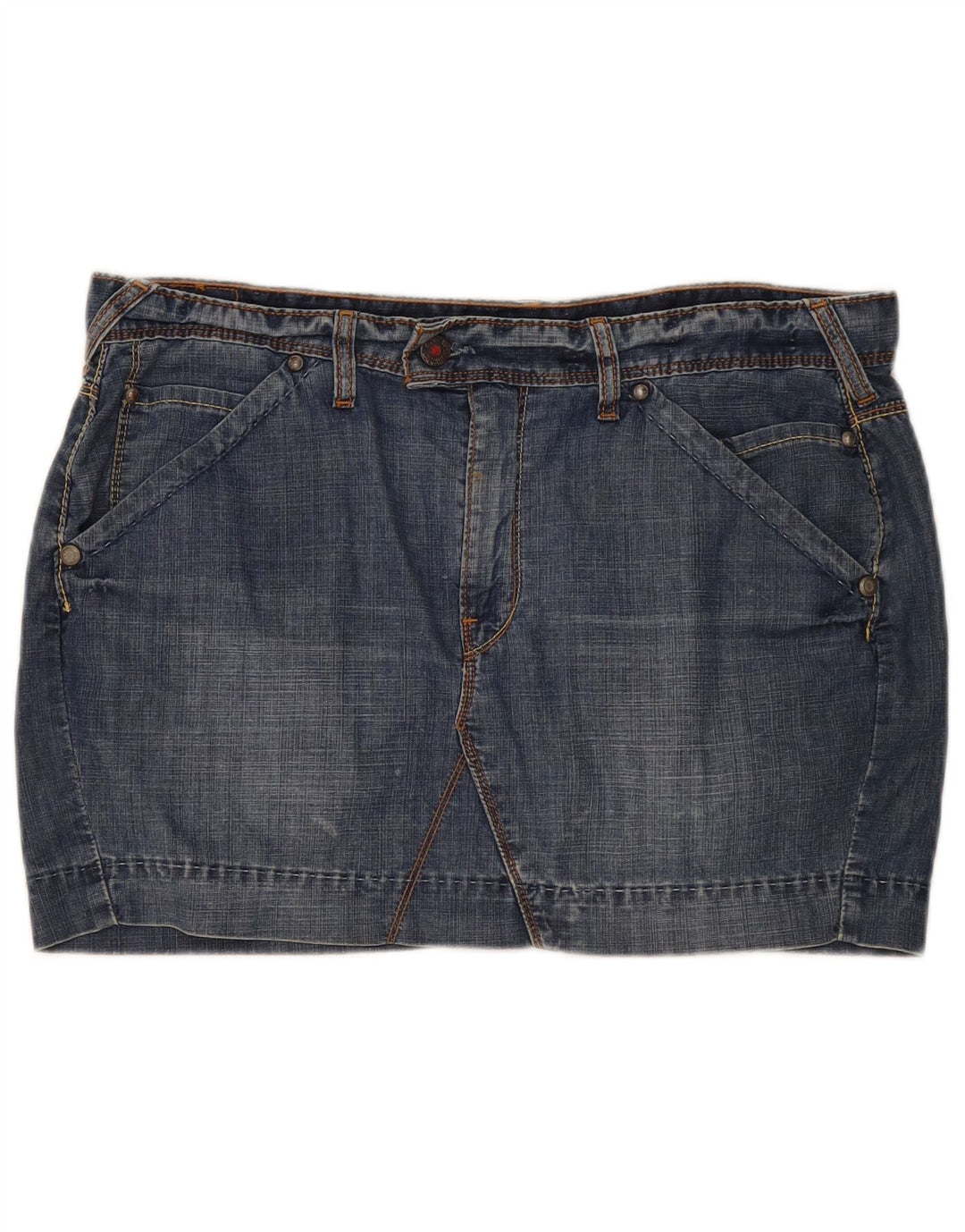 Damska mini spódniczka jeansowa Levi's W38 XL niebieska