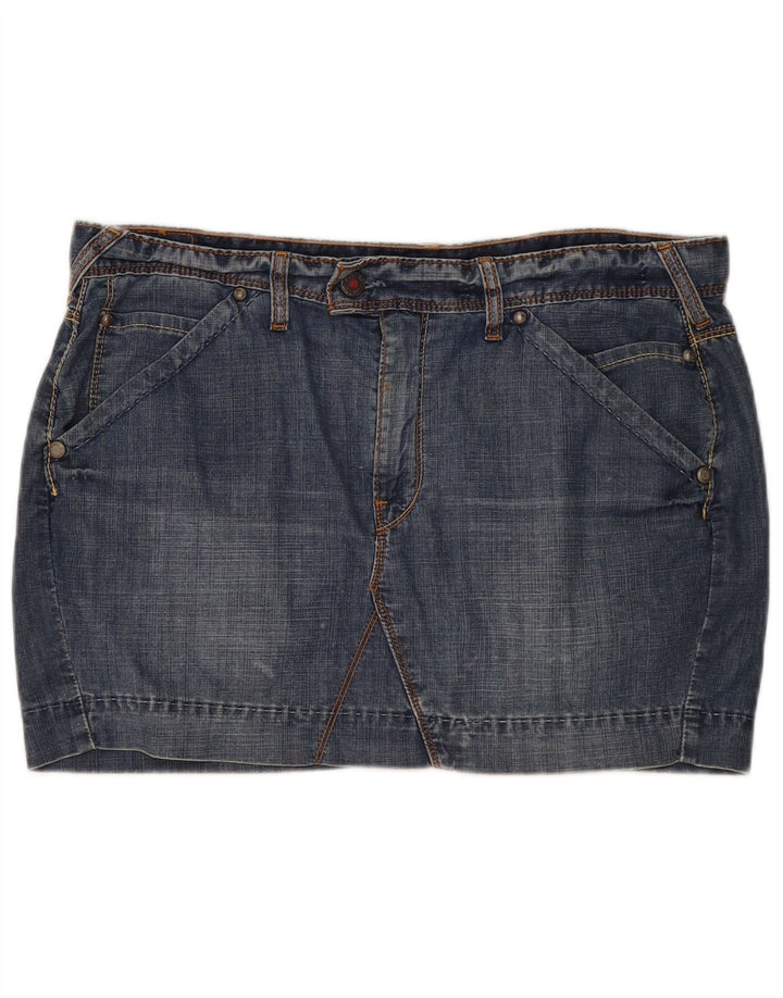 Damska mini spódniczka jeansowa Levi's W38 XL niebieska